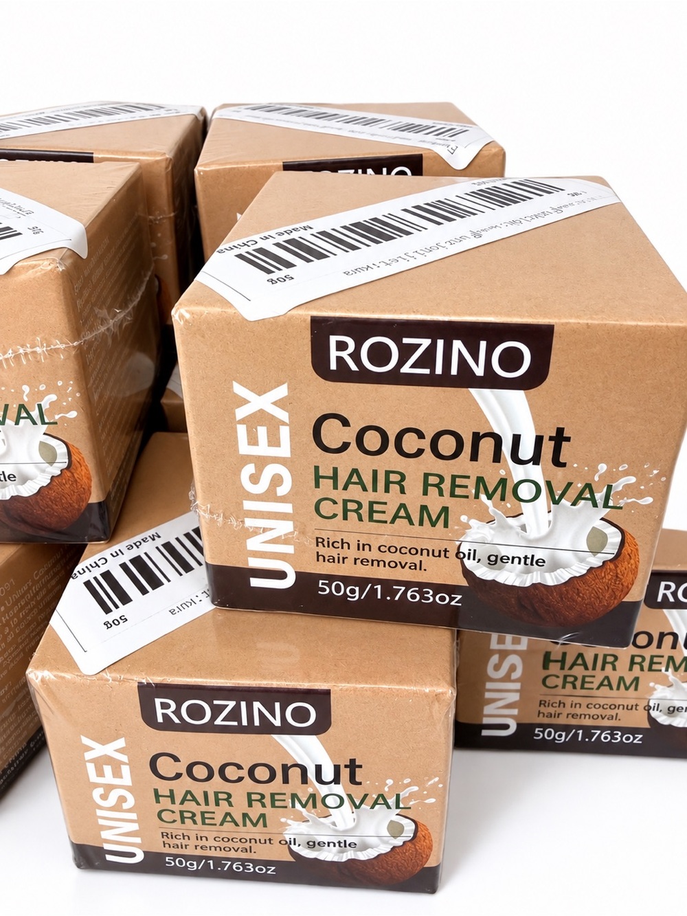 Coconut Unisex Hair Removal Cream - Brown